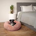 thumbnail image 3 of (60 cm rosa) Panier Rond Chien Tapis Chat Panier Donuts, 3 of 5