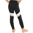 thumbnail image 2 of IEFIEL Kids Girls Athletic Sports Pants Contrast Color Pull on Dance Yoga Leggings Pink 8, 2 of 7