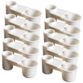 thumbnail image 1 of 10 dispensadores de agua de doble puerto para cacatúas, pollos y periquitos. Blanco, 1 of 8