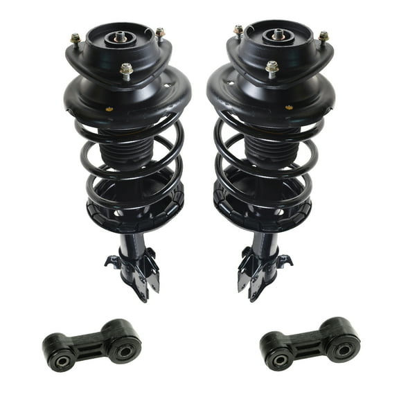 TRQ Front Complete Strut Spring Assembly & Sway Bar End Link Set for Outback SCA67147 Fits select: 2000-2004 SUBARU LEGACY