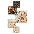 thumbnail image 3 of Designart "Rustic Fall Floral Mosaic" Floral Wall Art Set Of 5 - Gray Cottage For Bedroom Wall Art Set, 3 of 6