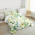 thumbnail image 3 of Castle Fairy Tree Leaves Full Size Comforter Sets,Abstract Green Gradient Bedding Sets, 3 of 8
