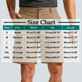 thumbnail image 2 of cocolona Mens Shorts Summer Casual Button Work Shorts Outdoors Hiking Shorts Loose Solid Color Business Suit Shorts, 2 of 6