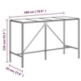 thumbnail image 3 of vidaXL Patio Bar Set Outdoor Wicker Table and Stool with Cushions Poly Rattan, 3 of 9