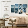 thumbnail image 4 of Elephant Stock Sailboat Adventure Wall Art - Horizontal Multi Panel Canvas - Living Room Wall Decor - Transportation Multi Panel - Blue And Beige Decor - 36" x 22", 4 of 4