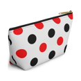 thumbnail image 4 of Red Black Polka Dots Makeup Bag Cosmetic Bag Accessory Pouch, 4 of 4