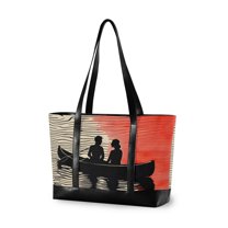 FORMRS Laptop Tote Bag for Women with 15.6" Computer Compartments Handbag, Illusionary Boat