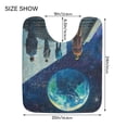 thumbnail image 5 of Yayeee Bath Rug for Bathroom Floor Non Slip Rectangle Fluffy Soft Absorbent Mat, 16"x24", Blue Planet, 5 of 7