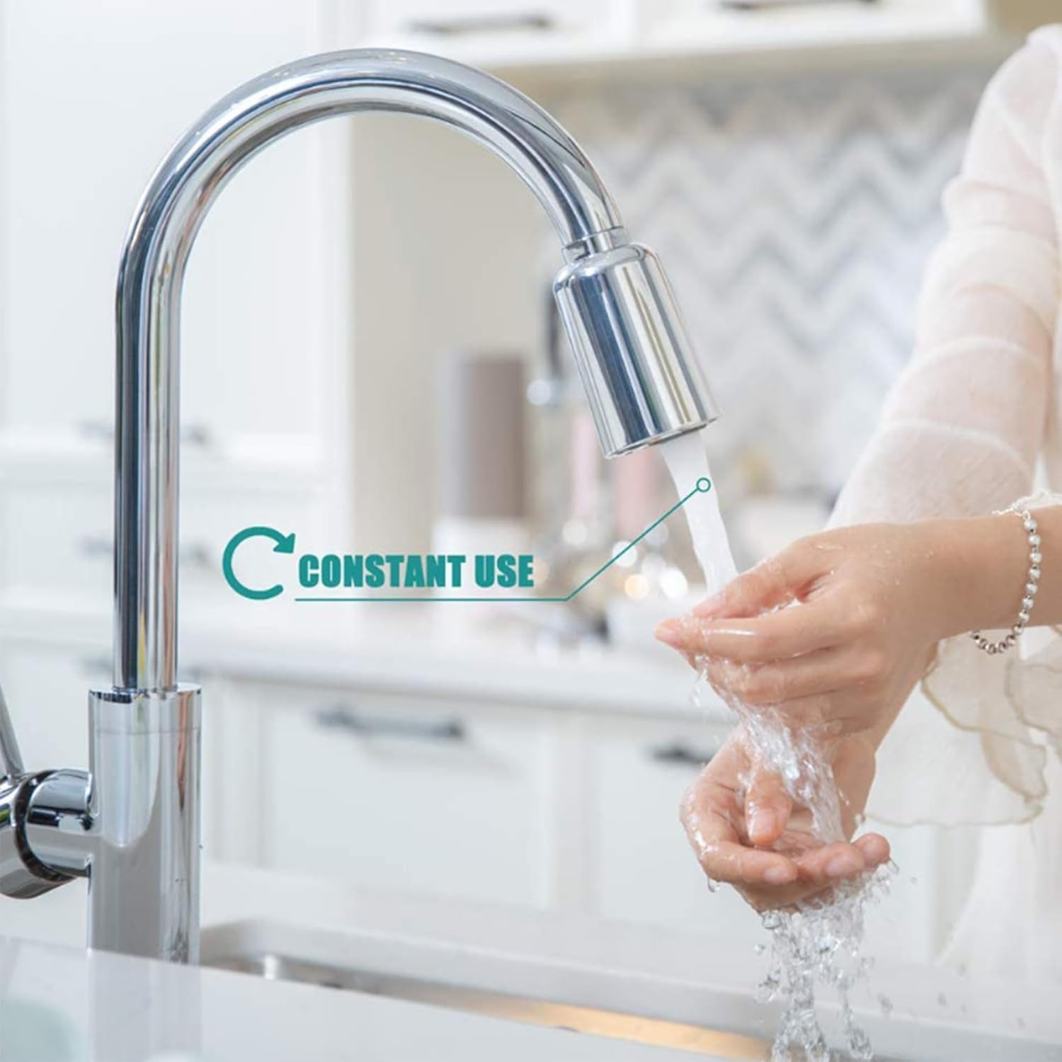 Transform Your Faucet with Our Touchless Automatic Adapter: Motion Sensor for Bathroom & Kitchen, Hands-Free Aerator, Easy Install on M22/M24 Taps