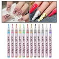 thumbnail image 4 of 12Pcs/Set Colourful Waterproof Nail Graffiti Pen 3D Nail Drawing Liner Manicure Pen Abstract Tool, 4 of 10