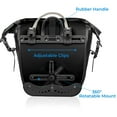 thumbnail image 4 of AFISHTOUR Waterproof Bike Panniers, 15L Bike Bags for Bicycles Rear Rack, Bicycle Saddle Bag for Grocery (Black, 1 PCS), 4 of 9