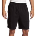 thumbnail image 1 of Soffe Short de Poche Classique pour Hommes 100 % Coton Noir Grand, 1 of 4
