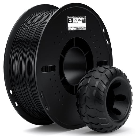 Filamento de impresión 3D ELEGOO TPU 1.75 mm negro 1 kg 95A