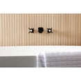 thumbnail image 3 of Kingston Brass KS5020ZX Millennium Two-Handle Wall Mount Roman Tub Faucet, Matte Black, 3 of 7