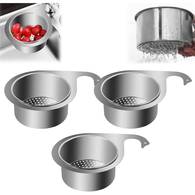 Cesta de drenaje para fregadero de cocina, cesta coladora de acero inoxidable con forma de cisne, colador de fregadero colgante multifunción para filtro de residuos de alimentos y limpieza de frutas y