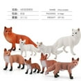 thumbnail image 1 of simulation solid Wild Fox model red fox Big White Fox Arctic fox red fox static children‘s hand-made ornaments, 1 of 7