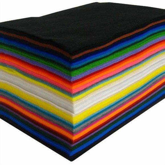 Acrylic Craft Felt: 100 Sheets, Assorted