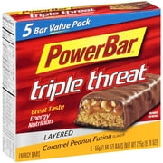 Powerbar Bar Triple Threat Caramel Pnut Fusion 5pk