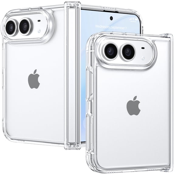 YINLAI Clear Case Compatible for iPhone 18 Fold 2026, Anti-Scratch Non-Yellowing Shockproof Protective Phone Cover for iPhone 18 Fold, Clear