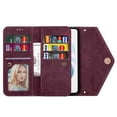 thumbnail image 4 of Dteck for Samsung Galaxy S25 Ultra Case with Crossbody Strap, Galaxy S25 Ultra Wallet Phone Case with Wrist Strap Credit Card Slots Zipper Pocket, PU Leather Folio Stand Cover,Winered, 4 of 6