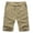 03-Khaki, variant on Iceglad Men's Linen Casual Classic Fit Short Drawstring Summer Beach Shorts