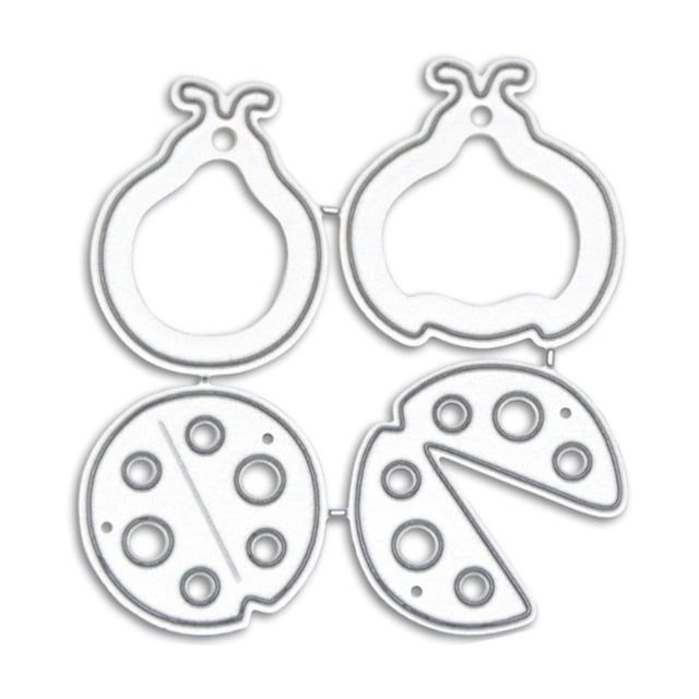 Injueey Juego de troqueles de grabado y corte, mariquitas bonitas para hacer tarjetas, producción de álbumes de aspecto bonito, troquelado Artesanía