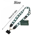 thumbnail image 6 of Clip and Go Strap for Phone with Wallet Crossbody Adjustable Crossbody Phone Strap with Zippered Pouch Mobile Phone Lanyard Bag, 6 of 9