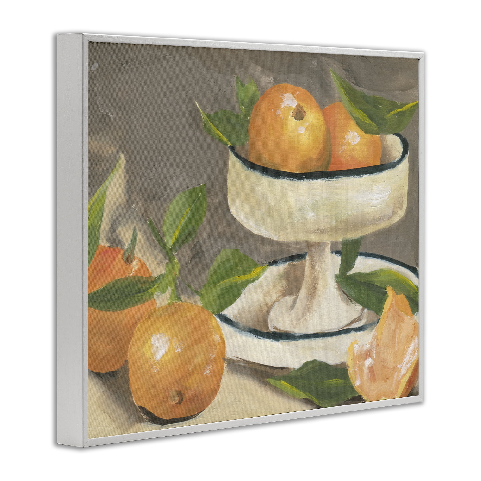 Stupell Industries Citrus In Stillness White Framed Giclee Art, design by Melissa Wang