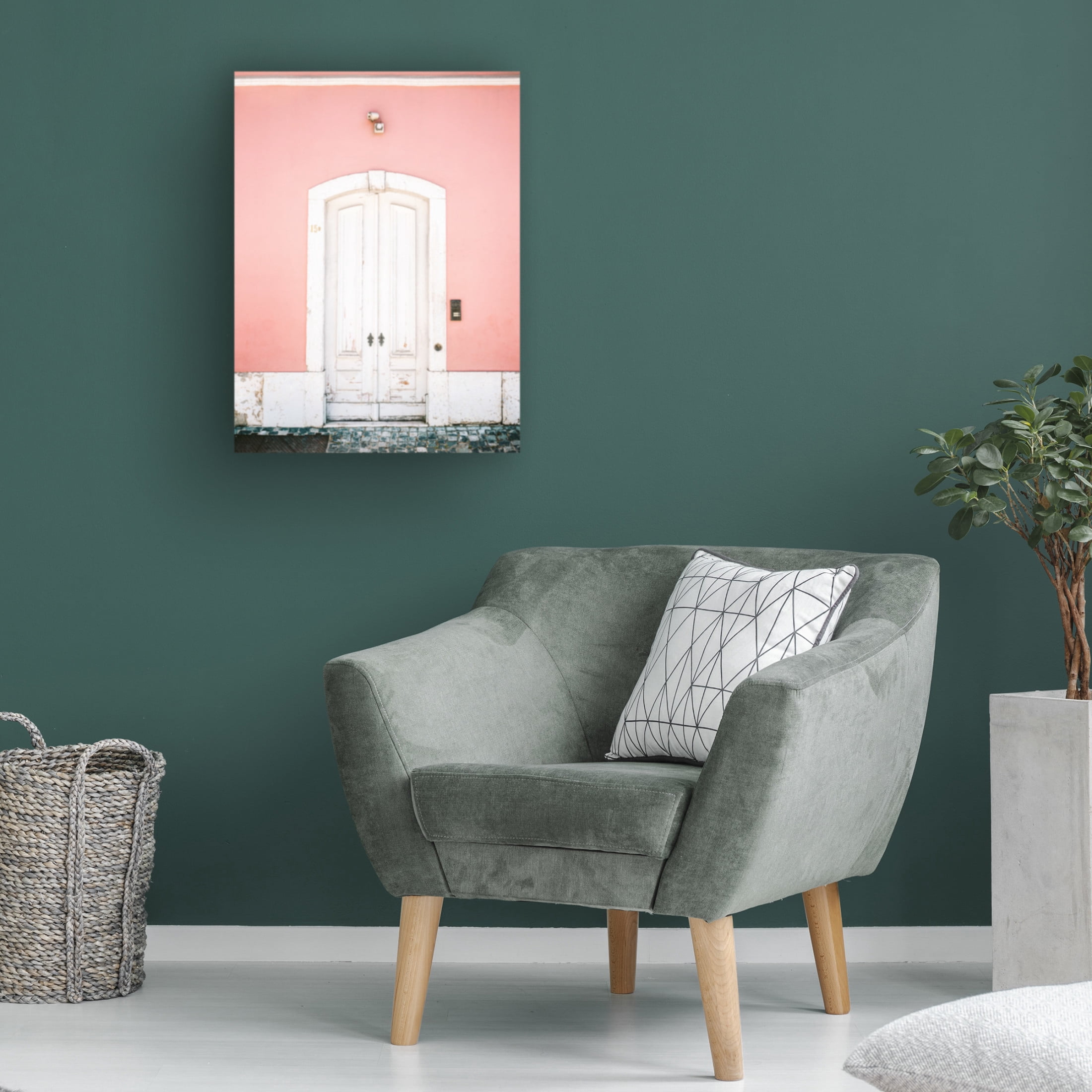 Trademark Fine Art Raisa Zwart The white door Lisbon Canvas Wall Art