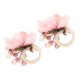thumbnail image 3 of servilletas de cáñamo con hebilla y diseño de flor para hotel, restaurante occidental, color rosa, 6623, 3 of 14