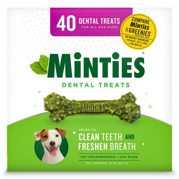 Minties Dental Dog Treats, 40 ct., 32 oz.