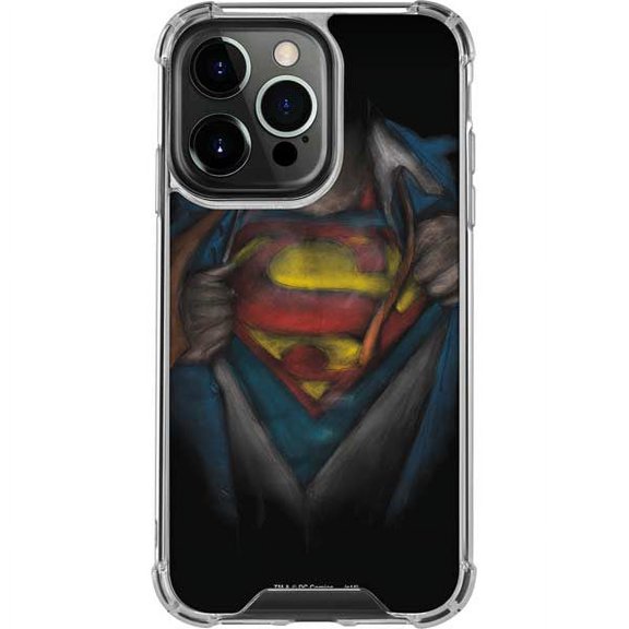 Skinit DC Comics Superman Chalk iPhone 13 Pro Clear Case