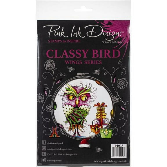 Pink Ink Designs A5 Clear Stamp Set-Classy Bird