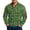 Light Green, variant on Men's St Patrick's Day Half Zip Sweatshirt Long Sleeve Clover Graphic Pullover