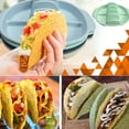 thumbnail image 3 of Reusable Taco Serving Plates Set - 4-Slot Organizer with Side Compartments, Oven/Air Fryer Compatible | Perfect Housewarming Gift for Taco Lovers (BPA-Free), 3 of 7