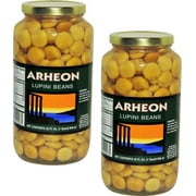 Arheon Brand Lupini Beans, 2-Pack 32 oz. Quart Jars