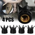 thumbnail image 4 of 4-Piece Crown Tire Valve Caps Set ABS Plastic with Copper Core Anti-Leak Dust-Proof Universal Fit Car Wheel Protection, 4 of 8