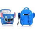 thumbnail image 1 of Divertida funda para mochila Airpods con bonito patrón de piel de dibujos animados, diseño de bolsa de hombro de silicona 3D, fundas protectoras de carga compatibles con Airpods 1 y 2 auriculares brillar Electrónica, 1 of 5