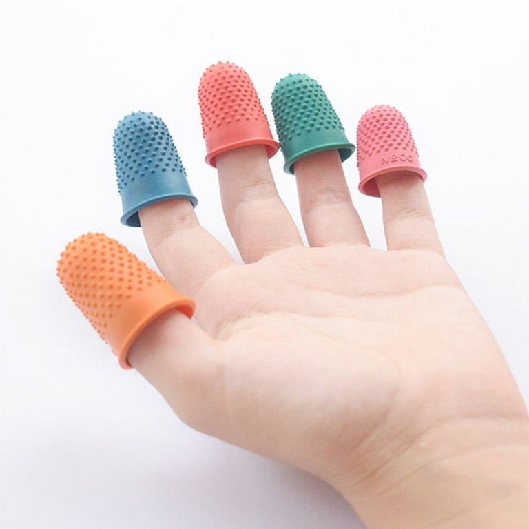 New Rubber Finger Tips Silicone Finger Cover Pads for Quilting