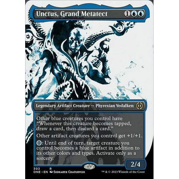 MtG Phyrexia: All Will Be One Rare Unctus, Grand Metatect (Showcase) #303