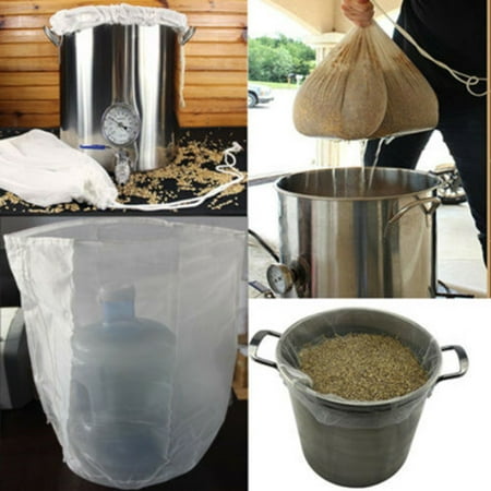 

WGOUP Reusable Drawstring Brew In A Bag Straining Wine Hot White（26inch X 22inch） White(Buy 2 Get 1 Free)