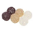 thumbnail image 4 of Wicker Rattan Balls Decorative, Orbs Vase Fillers for Home Decor, Craft, Party, Wedding Table Decoration, Baby Shower, Accessories - Multicolor, 6pcs, 7cm 6pcs 7cm, 4 of 8