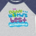thumbnail image 4 of Inktastic My Daddy is the Worlds Best Accountant Boys or Girls Baby Bodysuit, 4 of 5