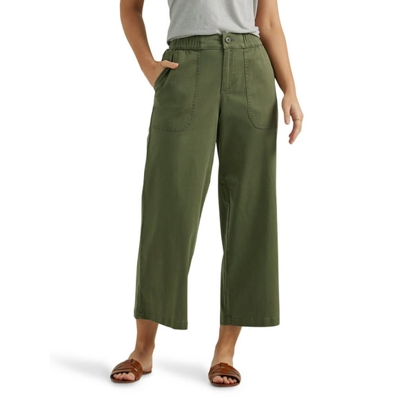 Lee® Women's Ultra Lux Comfort Wide Leg Utility Crop Pant