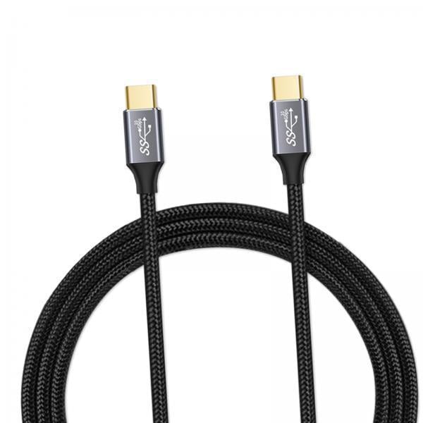 Cable de DATOS,Cable de datos tipo .1 de 10 GB y 100 W,color negro,Cable de transmisión de datos de alta velocidad de 100 W,Audio Video Proyección PD Carga Carga,Cable USB C a Tipo