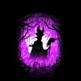 thumbnail image 2 of Men's Disney Sleeping Beauty Maleficent Purple Hue Silhouette Hoodie Color: Black Size: XL, 2 of 4