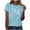 Light Blue, variant on Guluxicc Tee Shirts for Women Ocrean Creature Tshirts Hawaiian Beach Life Graphic Tee Wildlife Animal Print Vacation Tops