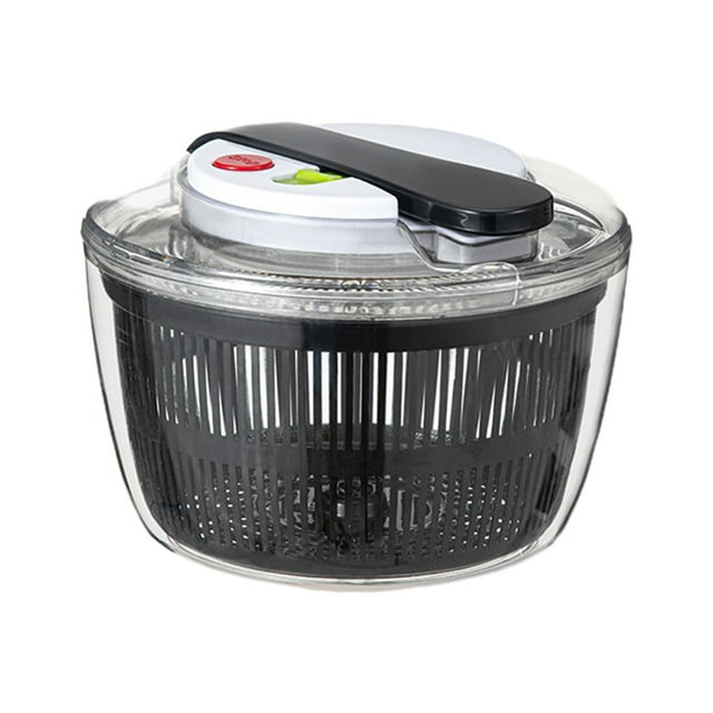 Vwrxbz Fruit and Vegetable Spinner Manual Salad Spinner Press Type Large Capacity with One Click Stop for Kitchen