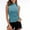 Blue, variant on Xysaqa Women's Mock Turtle Neck Sleeveless Tank Tops Summer Casual Slim Fit Rib Knit Top Basic Lightweight Soft T-Shirts