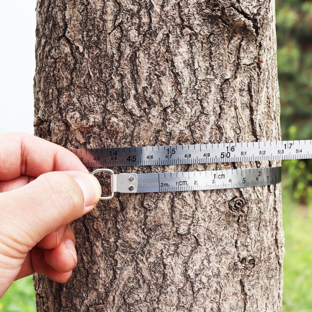 Trees Model HOHOHANARO Metal Diameter Tape for Logging Pipe Tape, Tree Tape Pipes- Use for Measuring Cylindrical Objects -